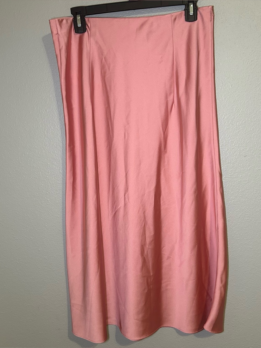 J. Crew Gwyneth Pink Satin Coquette Midi Slip Skirt Women’s Size Medium - Picture 7 of 12